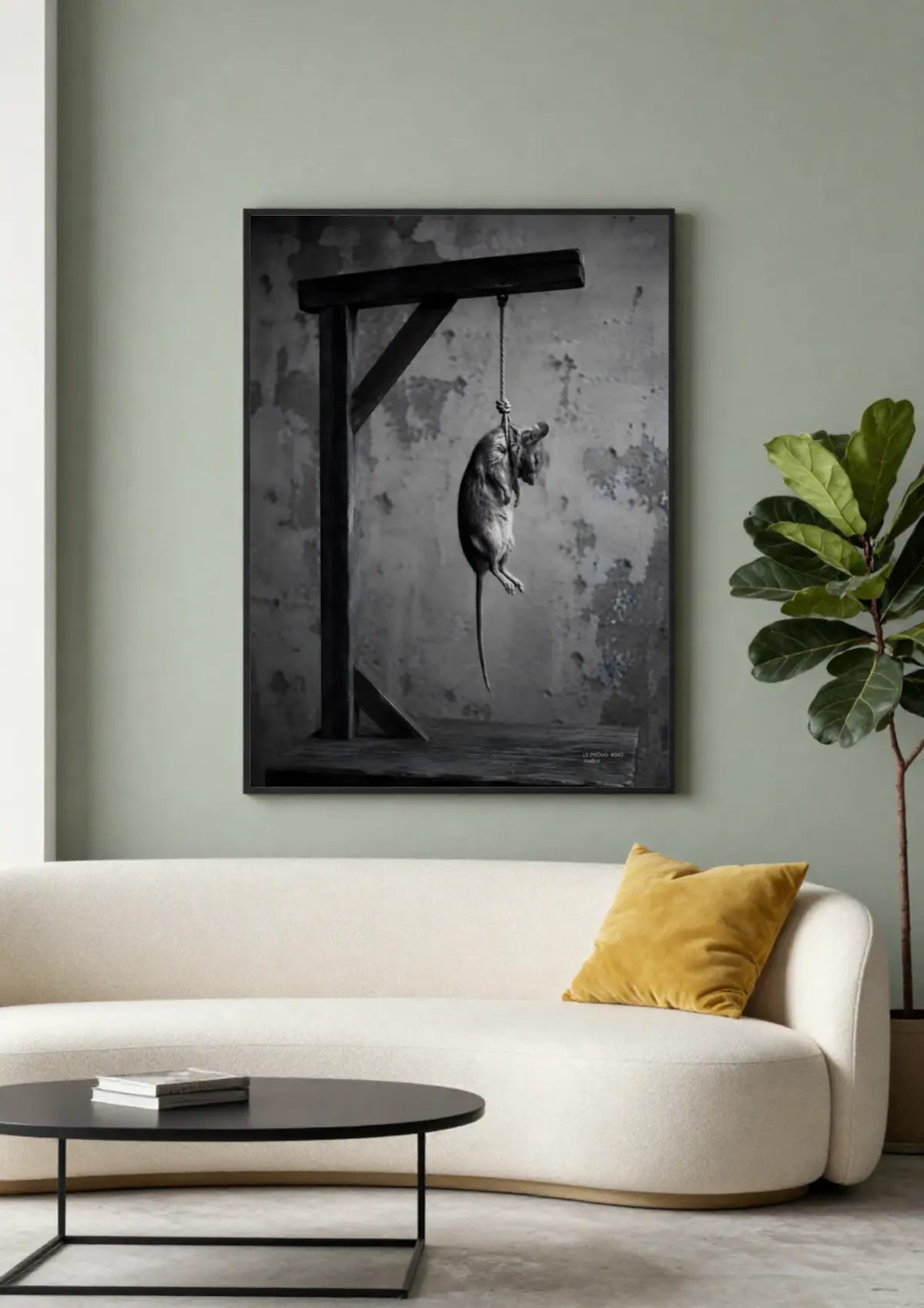 Justice shown as wall art
